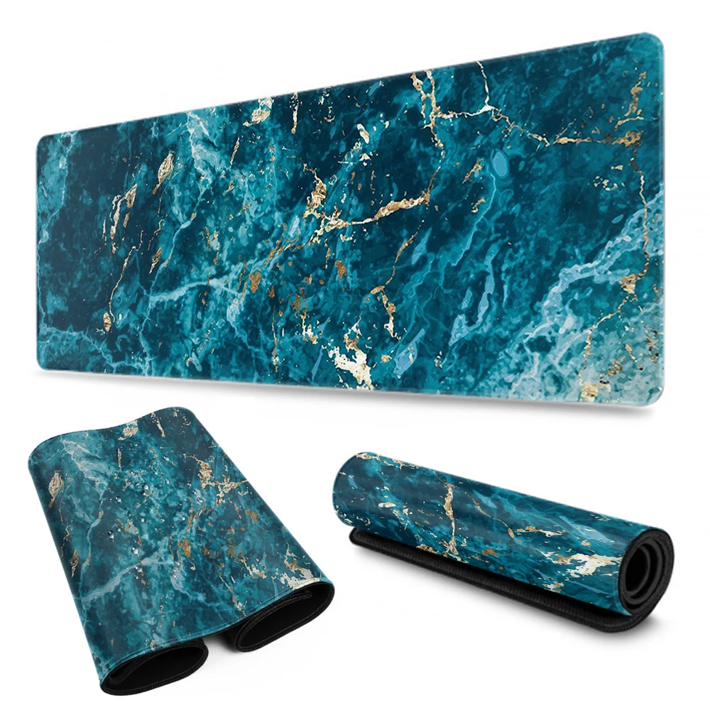 

Waterproof Mouse Pad Marble Series Gaming Mouse High Quality Large Portable PU Leather Mouse Mat Non-slip Keyboard Mouse Pad