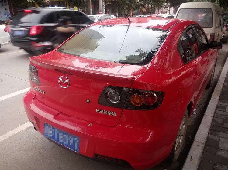 Спойлер для Mazda 3 высококачественный спойлер из АБС материала заднего крыла
