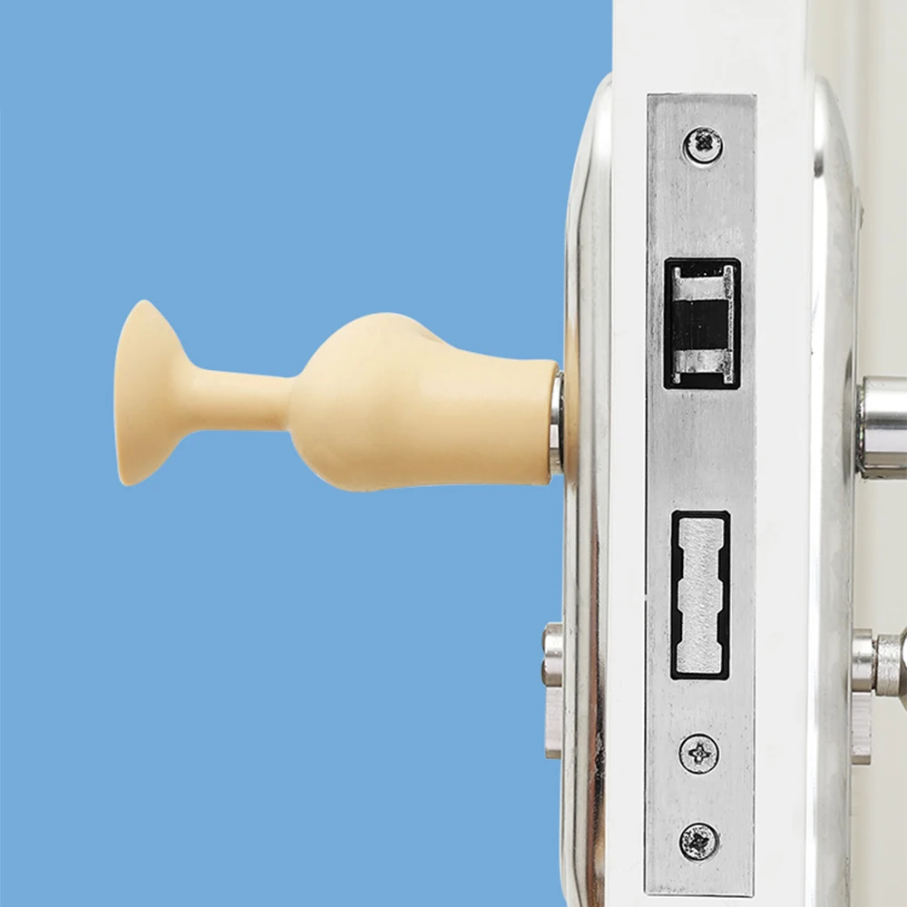 Противоударная силиконовая Антистатическая Крышка для дверной ручки бесшумная