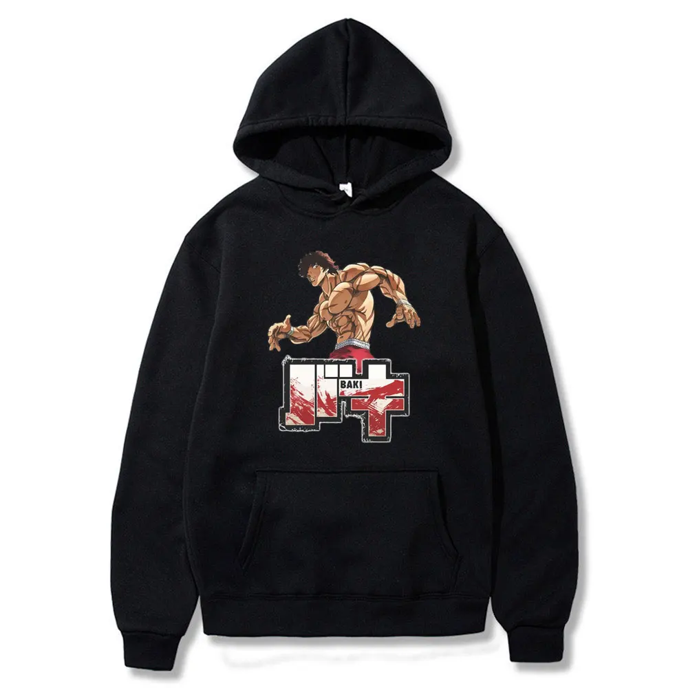 

Baki Hanma Anime Manga The Grappler Black Men Hoodie Mens Women Streetwear Sweatshirt Winter Fleece Fashion Hoodie Men