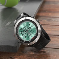 2021 outdoor smartwatch hybrid transparent digital screen dual time heart rate monitor call reminder message push smart watch