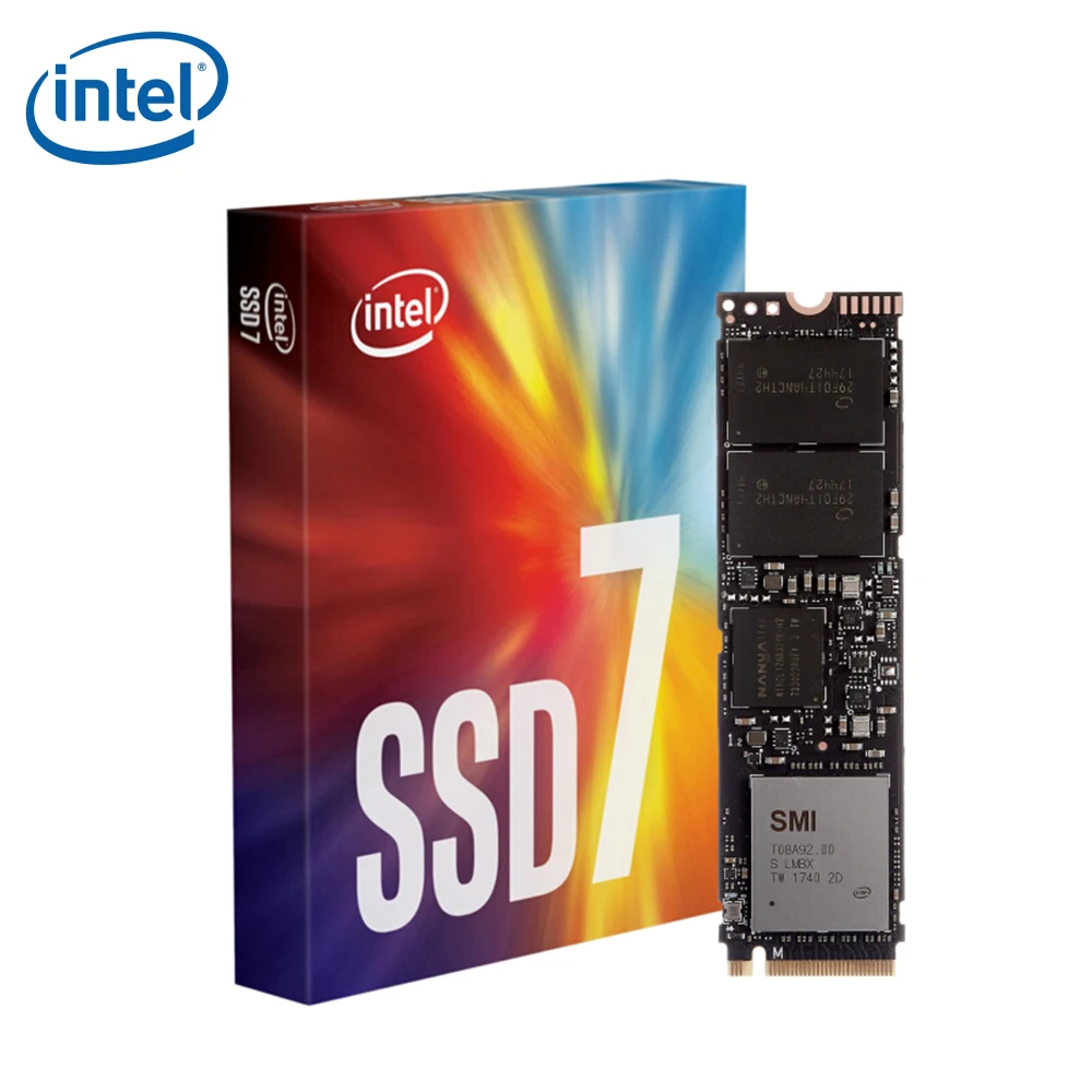 Твердотельный накопитель Intel SSD 760P Series 128 ГБ NVME ssd TLC m.2 2280 PCIe 3 0x4 256 512 1 ТБ|Внутренние