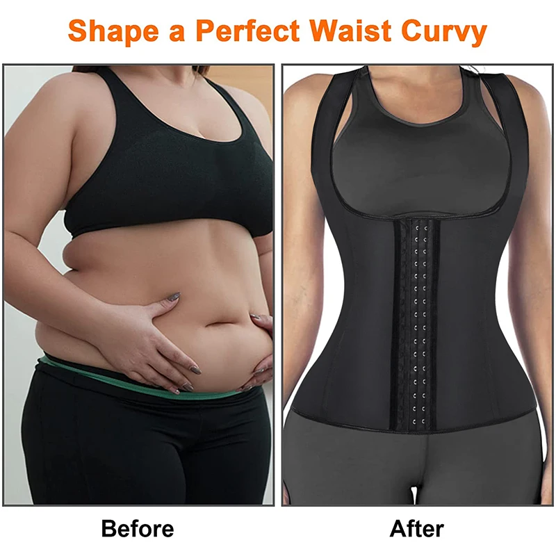 Women Waist Trainer Corset Sweat Vest Weight Loss Body Shaper Workout Tank Tops Wait shaper Slimming Belt Shapewear