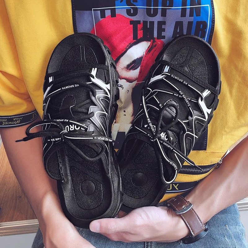 

Fashion Classic Men Soft Sandals Thick Bottom Comfortable Men Summer Shoes Sandals Soft Sandals Men Roman Comfortable Men's Shoe