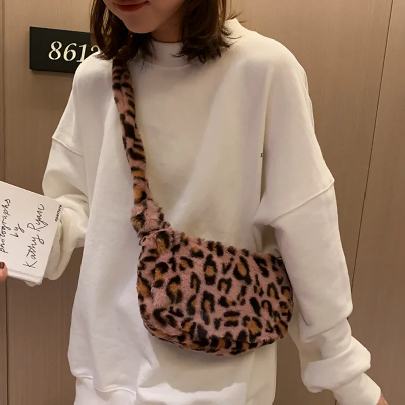 Зима Наплечная Сумка из искусственного меха новый девочек мягкой ткани с