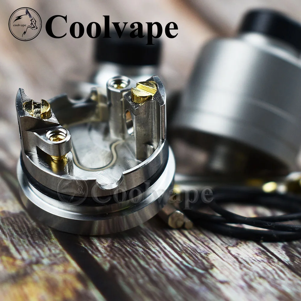 coolvape haku Riviera RDA atomizer top fill tank 316ss 22mm Tank vs LA Dripper For THC Tauren Mod E Cigarette Vaporizer | Электроника