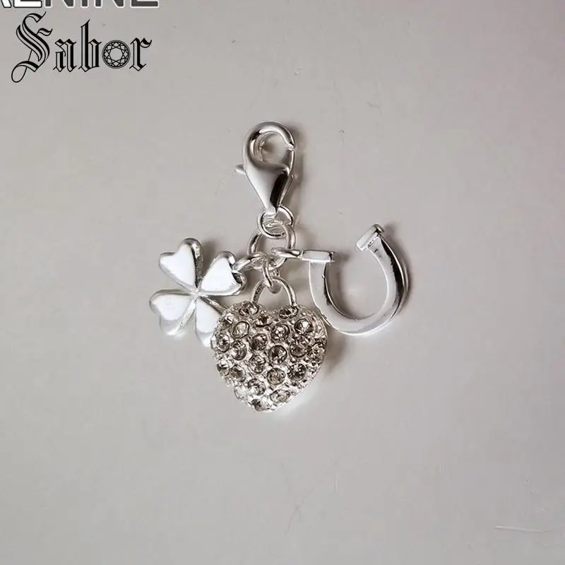 Классический цветок подкова счастливый символ Diy подвески браслеты и ожерелье