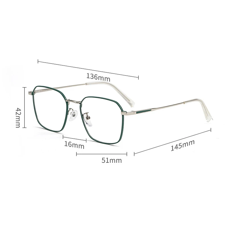 

2020 New Alloy Glasses Frame Men Women Big Frame Luxury Brand Prescription Myopia Optical Eyeglasses Frame Vintage Eyewear