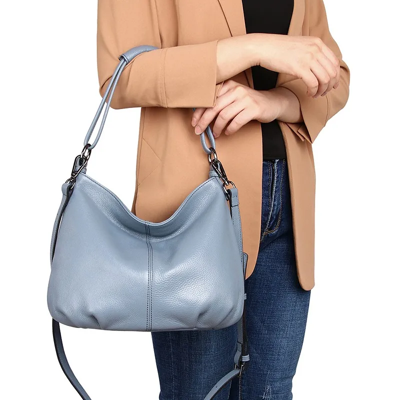Luxury ladies 2021 leather handbag simple casual one-shoulder diagonal bag