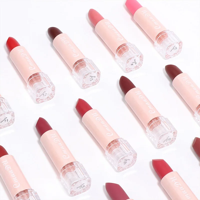 Colors Makeup Lip Stick Matte Velvet Gloss Waterproof Non Sticky Long Lasting Glaze Cosmetics Nude Lipstick |