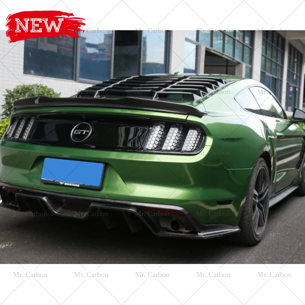 Для MUSTANG 2015 + GT стильный спойлер из углеродного волокна обрезанный кузов комплект