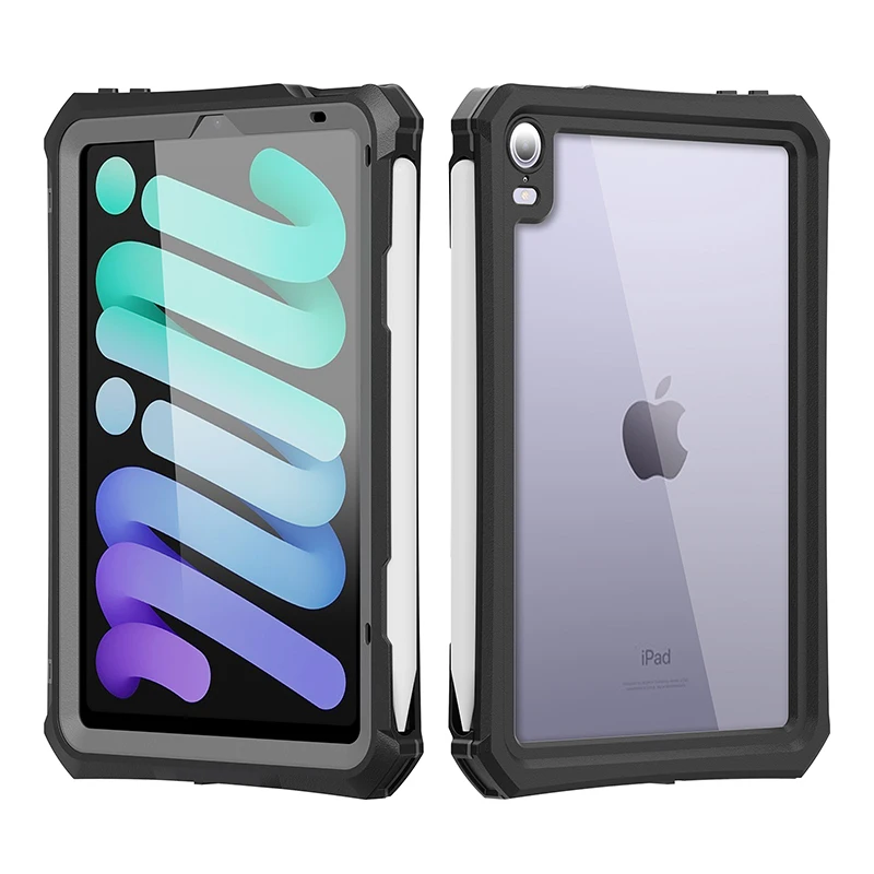 

IP68 Waterproof Case For iPad mini 6 360 Degree Protective Cover for iPad mini 6 2021 with Lanyard