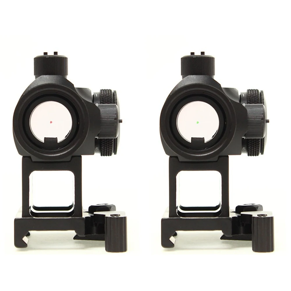 

Wadsn Airsoft Tactical Mini 1X24 T1 Red Green Dot Sight Illuminated Sniper Riflescope QD Mount Low Mount Hungting Rifle Scope