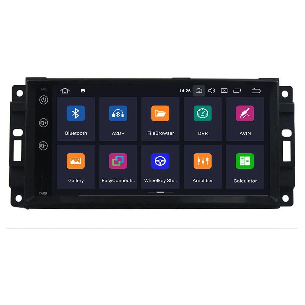 Автомобильный DVD-плеер с диагональю 7 дюймов HD gps-навигация радио стерео для JEEP