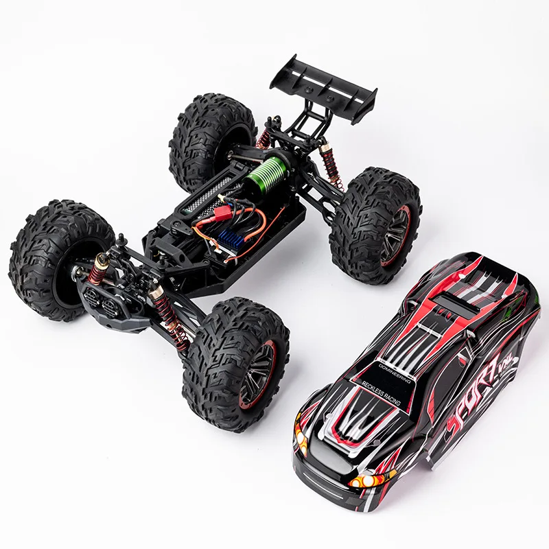 Бесщеточная машинка с дистанционным управлением 2 4G 1/10 4WD высокая скорость 60 км/ч