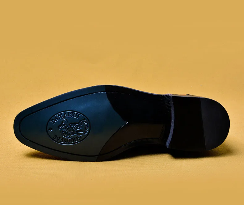 

QYFCIOUFU 2019 New Arrival Men's Oxford Dress Shoes Luxury Wedding Office Designer Brogue Shoes Genuine Cow Leather Formal Shoes