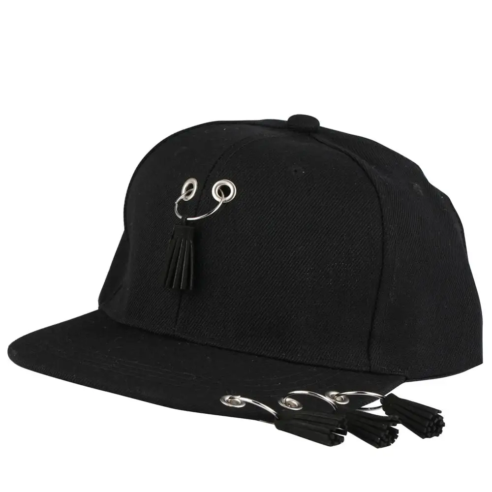 Детская модная бейсболка с металлическим кольцом и железными кисточками