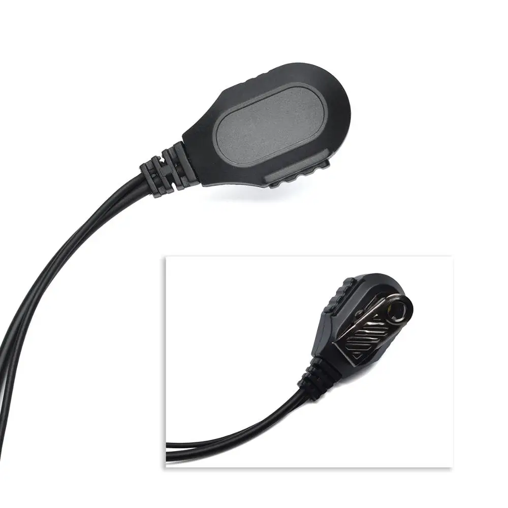

HYS 2 Pin G Shape Earpiece PTT Mic Headset Headphone for baofeng UV-5R 888S UV-82 Retevis RT21/RT22 Walkie Talkie