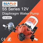 Мембранный Водяной насос SEAFLO 55 Series, 5,0 галлона в минуту, 60 фунтов на квадратный дюйм, 12 В, электрическая Морская Лодка Яхта, для автофургона, 5 камер