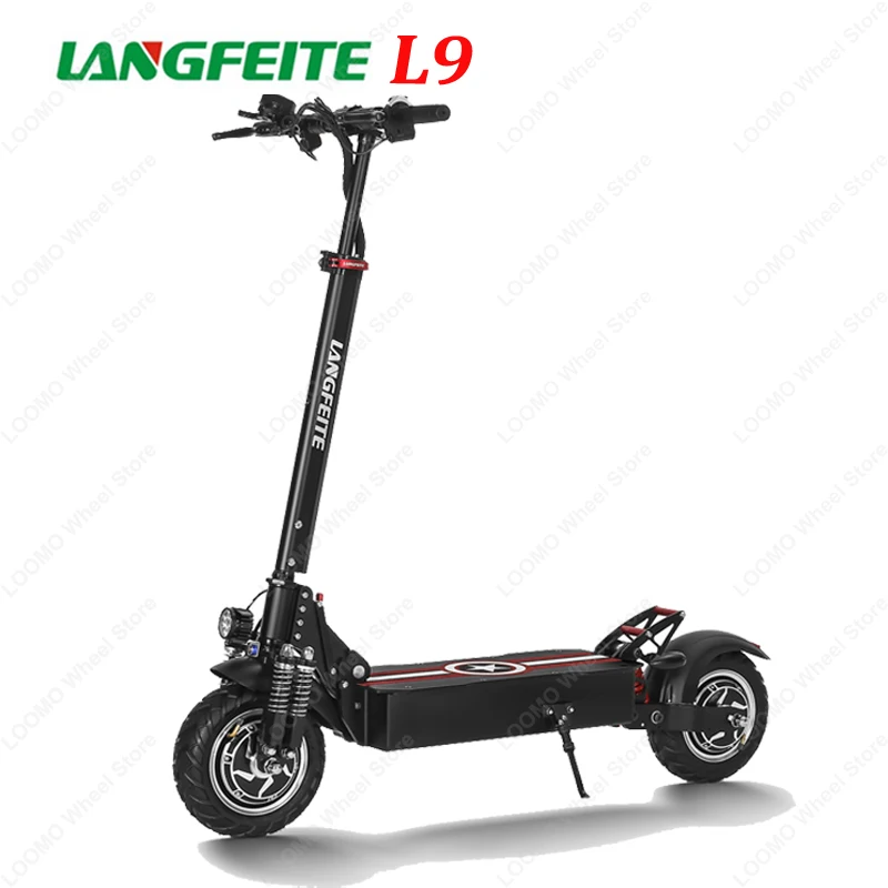 Складной электрический скутер LANGFEITE L9 Электрический с двойным мотором 52 в 26 А/ч