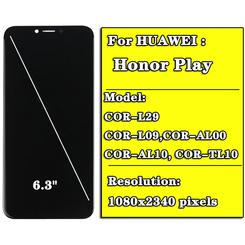 6 3 &quotоригинальный 10-дюймовый сенсорный экран для Huawei Honor Play ЖК-дисплей сенсорная