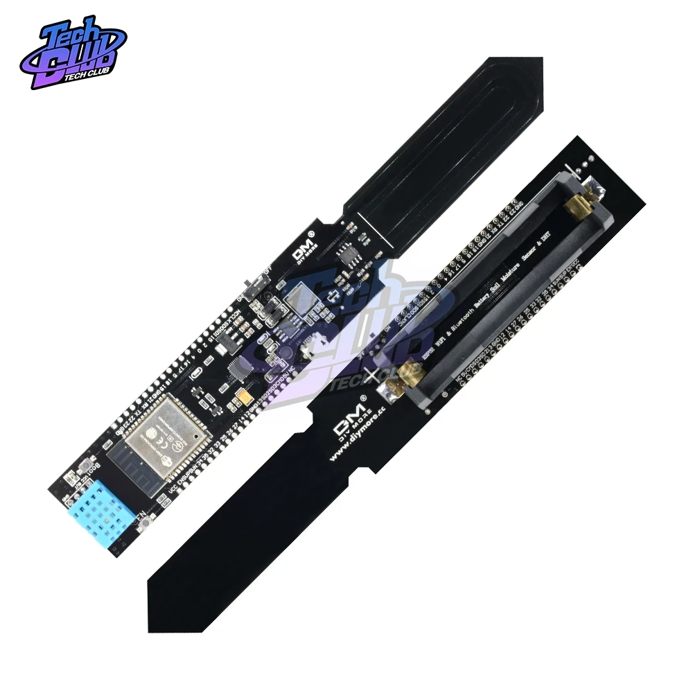 Датчик температуры и влажности почвы ESP32 DHT11 CP2104 WIFI Bluetooth модуль обнаружения 18650