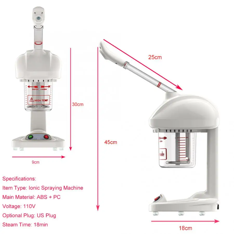 Тепловая Паровая сауна для лица Ionic Spa распылительная машина уход за кожей