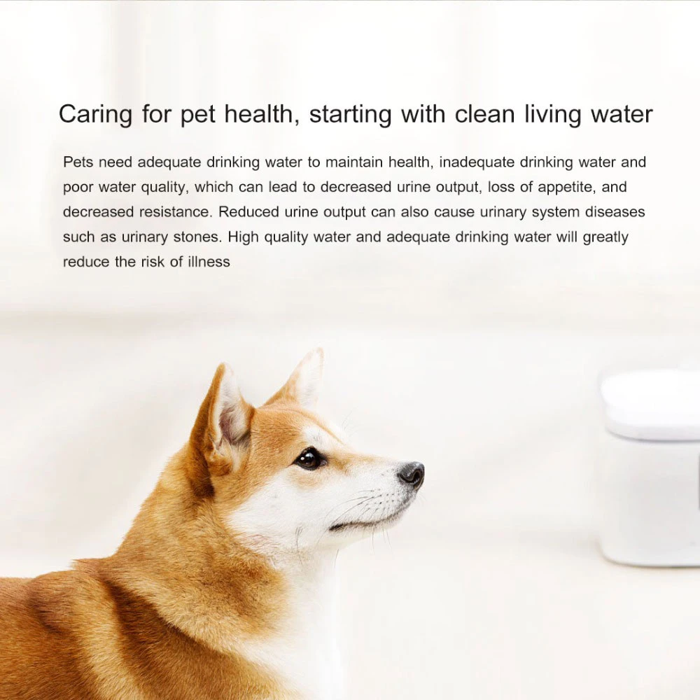 Original Xiaomi Mijia Kitten Puppy Pet Water Dispenser For Dog And Cat Clear White Color Small Us Plug | Электроника