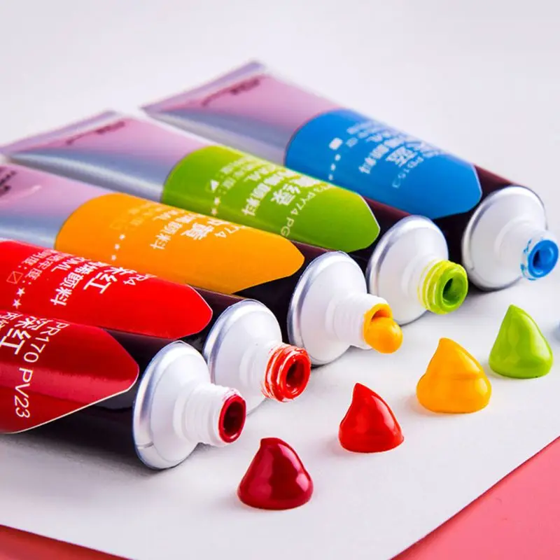 

2021 New 12/24 Colors Professional Acrylic Paint 20ml Drawing Painting Pigment Hand-paint