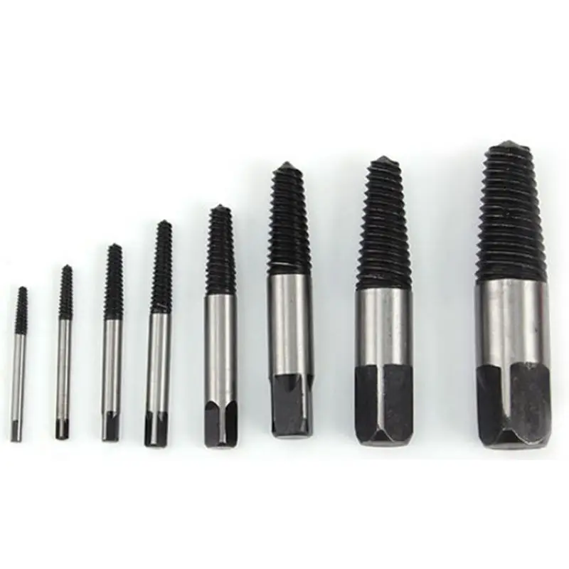 

HHO-Broken Head Screw Extractor 8 Piece Set Bolt Extractor Broken Head Screw Extractor Take Screw Tool Set