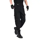 Грузовой штаны Для мужчин сплошной Цвет многофункциональные карманы тренировочные длинные брюки цвета хаки, штаны Пеший Туризм прямые брюки размера плюс для мальчиков штаны 2021