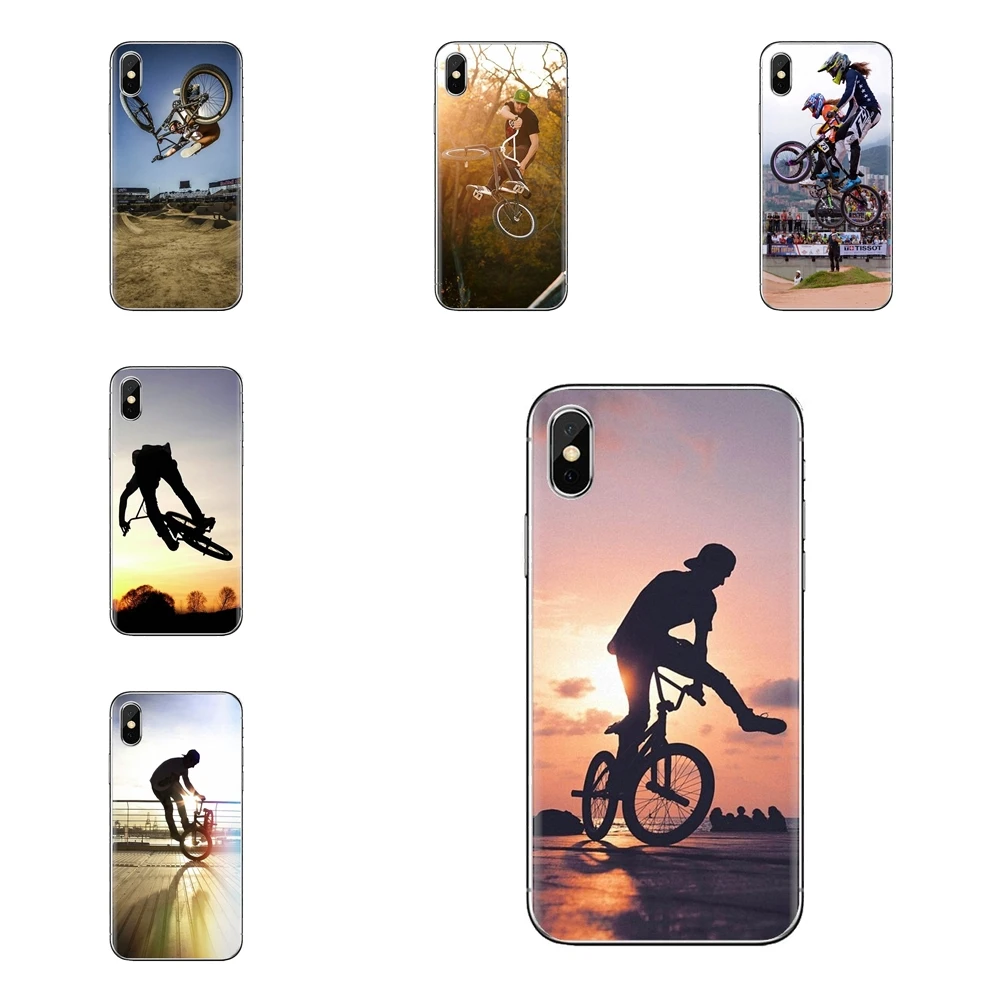 For Huawei P Smart Y6 P8 P9 P10 Plus Nova P20 Lite Pro Mini 2017 SLA-L02 SLA-L22 2i Soft Cases BICYCLE MOTOCROSS BMX Bike Sports |