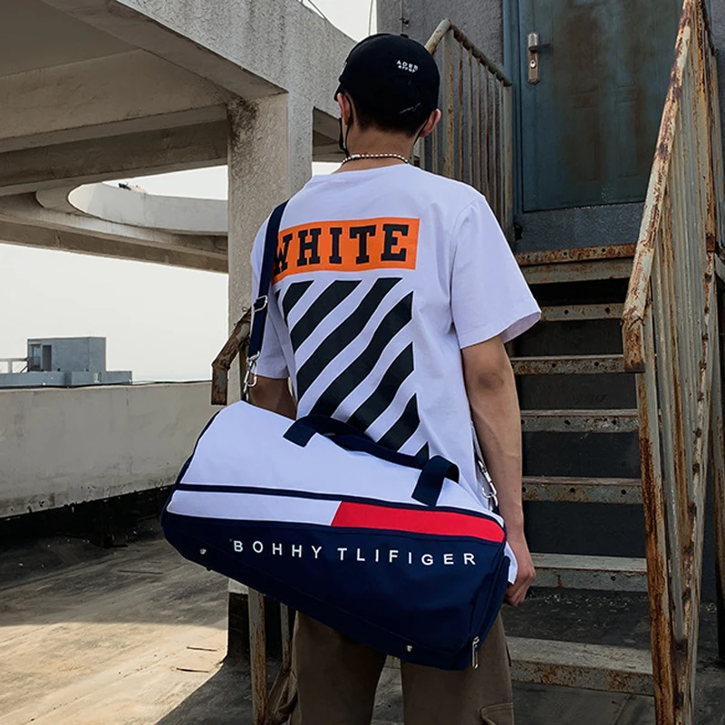 New Men Gym Bags For Fitness Training Outdoor Travel Sport Bag Shoes Pocket Multifunction Dry Wet Separation Overnight Suitcase