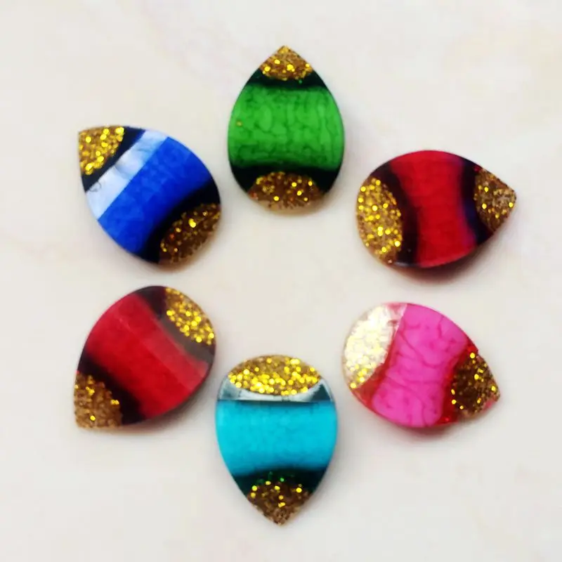 60 шт. украшения для волос в виде капель воды домашние скрапбукинга стразы из