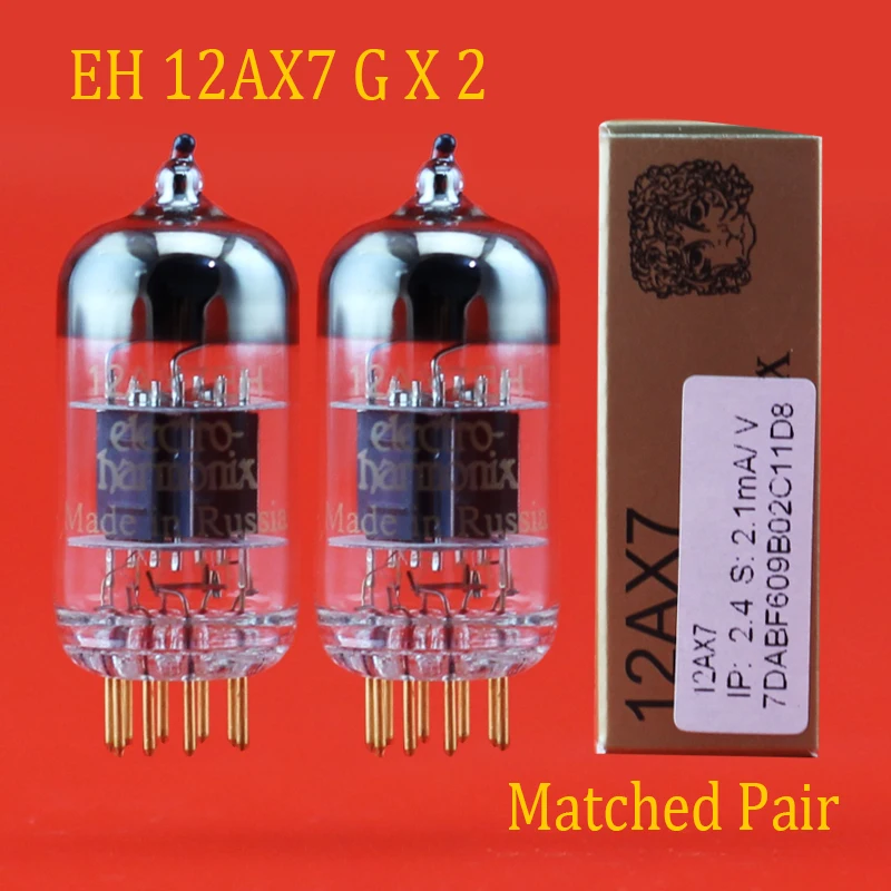 Новые 2 шт. русские электро гармоники 12AX7 золотые булавки вакуумная трубка