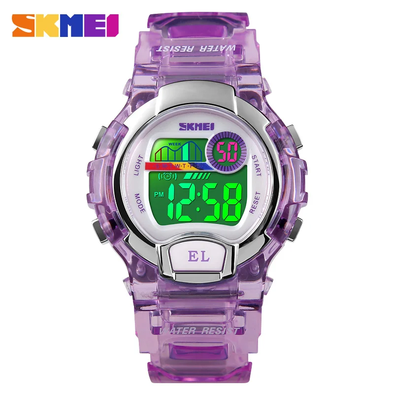 

SKMEI Sport Kids Watch Girls Student Gifts Waterproof Alarm Clock Stopwatch Timing Watch LED Luminous Digital Watch Reloj