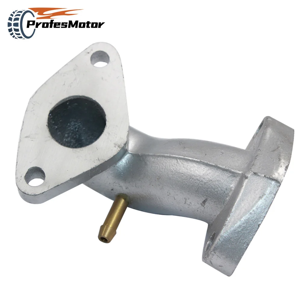 

Motorcycle Aluminum Intake Manifold Pipe High Quality Carburetor Intake Manifold Pipe Fit for ATV Pit Dirt Bike Go Kart OffRoad