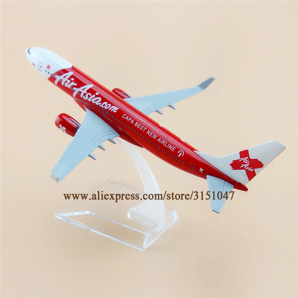 16 см Air Asia CAPA лучшая новая авиакомпания B737 боинг 737 авиакомпании металлическая
