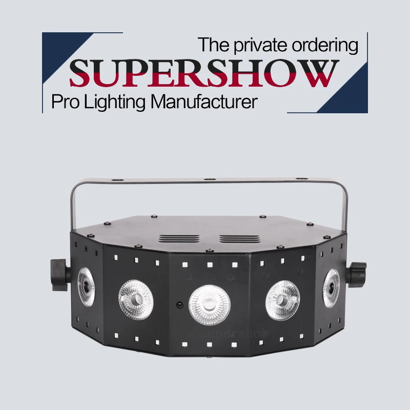 

Диско l управлением DMX dj оборудование светодиодный 30*0,2 W SMD-RGB с несколькими углами 5x8 Вт RGBW пять светильник глаза Цвет мыть светодиодный луч светильник