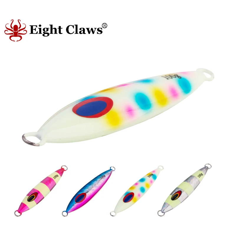 

EIGHT CLAWS Metal Jig Fishing Lure 100g 120g 150g Spoon Artificial Bait Wobbler Hard Swimbait Lead Fish Tackle
