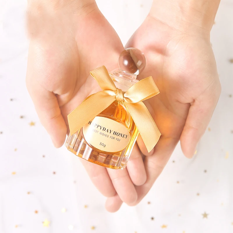 Изготовленный На Заказ стеклянная бутылка для меда Сделай Сам флаконы коробка