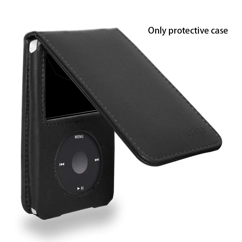 Складной держатель из искусственной кожи съемный MP3 плеер с зажимом прочный