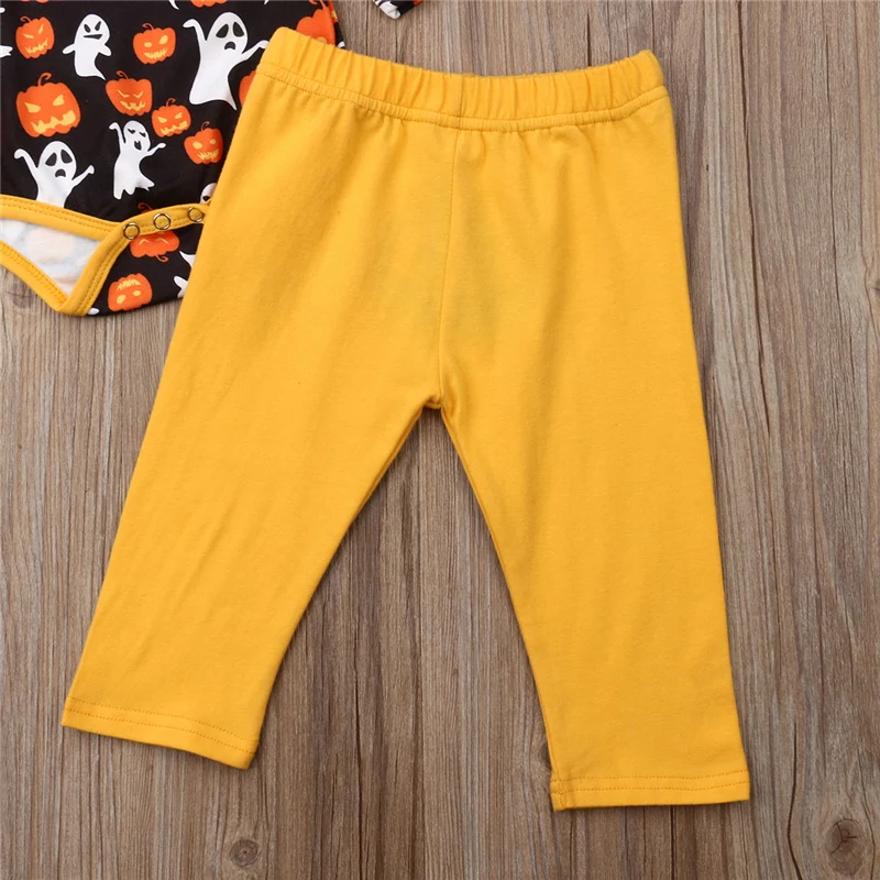2019 Halloween Clothes Set Infant Newborn Baby Boys Girls Tops Romper Pants Bib 3PCS Outfits fall Winter | Детская одежда и обувь