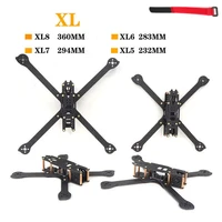 hskrc 3k carbon fiber xl5 v2 232mm xl6 283mm xl7 294mm xl8 360mm true x 5 6 7 8 inch x328 fpv freestyle frame kit racing drone