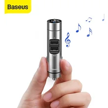 Baseus Dual USB Fast Car Charger FM Transmitter Bluetooth 5.0 Wireless Handsfree Car Audio Receiver MP3 Player Phone Charger