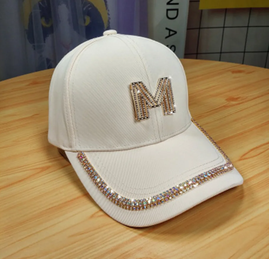 Новинка Женская Регулируемая сетчатая шляпа с вышивкой Стразы дышащая