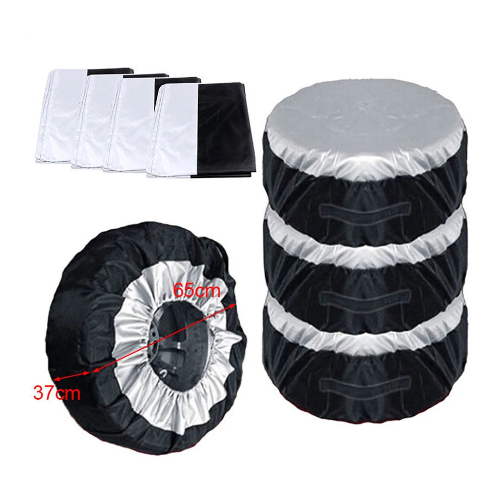 

1x Universal Car Tire Cover Case Tyre Tote Spare Storage Bag Cover Car Spare Tire Wheel Protector Dustproof Waterproof Anti-snow
