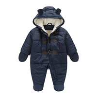 2019 new boy and girl romper newborn baby children snowsuit down clothing baby winter clothes cotton thick warm hooded baby jum