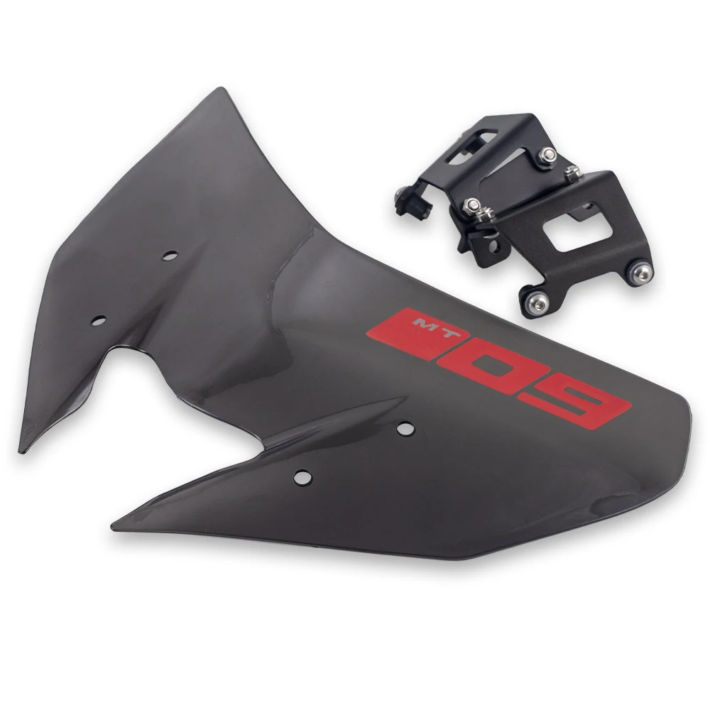 Red Windscreen For YAMAHA MT-09/SP FZ-09- 18 19 Windshield Pare-brise Motorcycle Wind Deflectors MT-09SP MT09 FZ09 MT FZ 09 - Color: Red