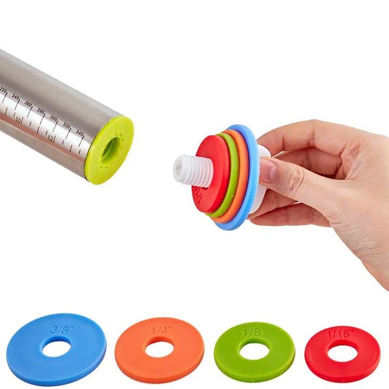 Регулируемая Скалка набор силиконовых кондитерских ковриков с толстыми